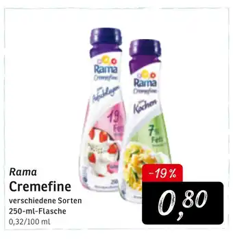 KONSUM Rama Cremefine 250 ml Angebot