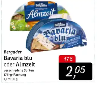 KONSUM Bergader Bavaria Blu oder Almzeit 175 g Angebot