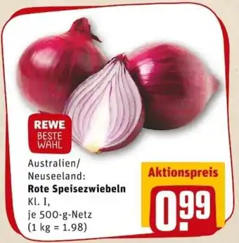 REWE PETZ Rote Speisezwiebeln 500g Angebot