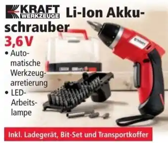 Norma Kraft Werkzeuge Li-Ion Akkuschrauber 3,6V Angebot