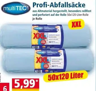 Norma Multitec Profi Abfallsäcke 50 x 120 Liter Angebot