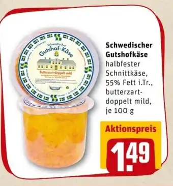 REWE PETZ Schwedischer Gutshofkäse 100g Angebot