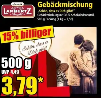 Norma Lambertz Gebäckmischung 500 g Packung Angebot