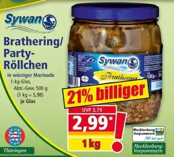 Norma Sywan Brathering/Party Röllchen 1 kg Glas Angebot