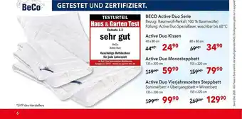 Matratzen Concord Beco Active Duo Serie Angebot