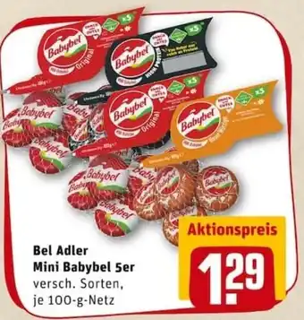 REWE PETZ Bel Adler Mini Babybel 5er 100 g Angebot