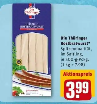 REWE PETZ Die Thüringer Rostbratwurst 500g Angebot