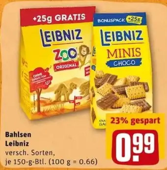 REWE PETZ Bahlsen Leibniz 150g Angebot