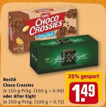 REWE PETZ Nestlé Choco Crossies 150g oder After Eight 200g Angebot