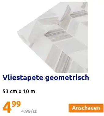 Action Vliestapete geometrisch 53 cm x 10 m Angebot