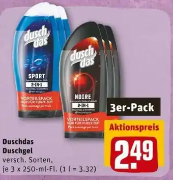 REWE PETZ Duschdas Duschgel 3x250 ml Angebot