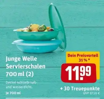 REWE PETZ Junge Welle Servierschalen 700ml Angebot