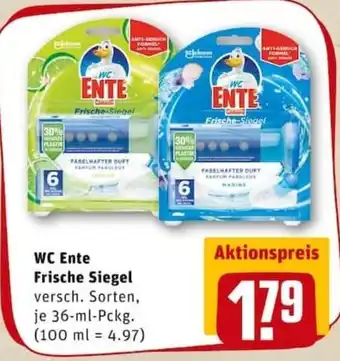 REWE PETZ WC Ente Frische Siegel 36ml Angebot