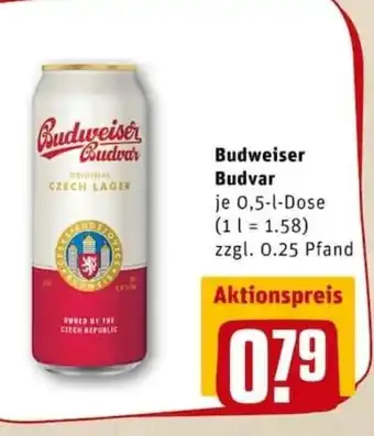 REWE PETZ Budweiser Budvar 0,5 L Angebot