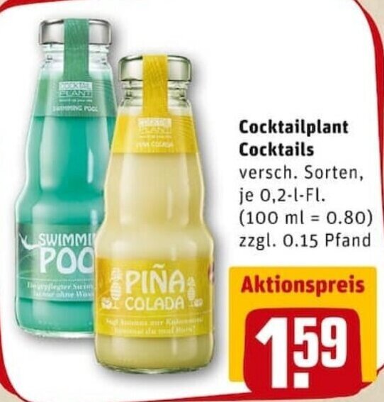 Cocktailplant Cocktails 0,2L Angebot bei REWE PETZ