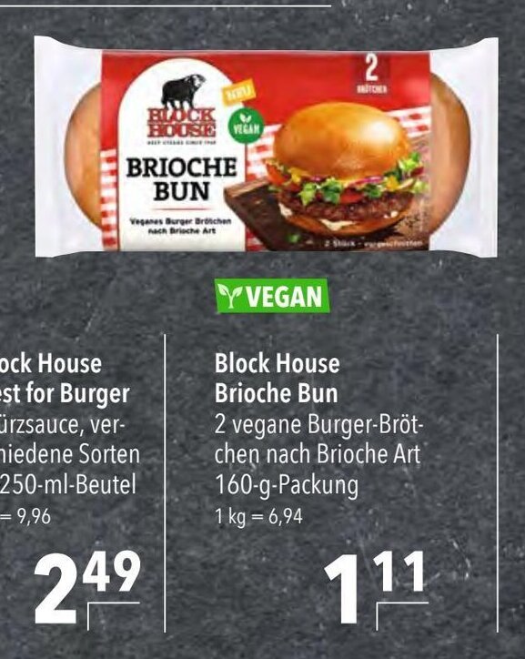 Block House Brioche Bun 160g Angebot bei CITTI Markt