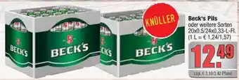 Profi Getränke Beck's pils Angebot