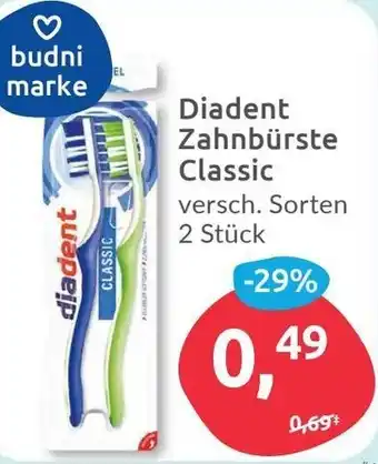 Budni Diadent Zahnbürste Classic 2 Stück Angebot