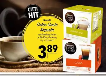 CITTI Markt Nescafe Dolce Gusto Kapseln 84-256g Angebot