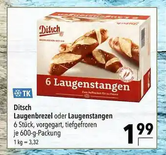 CITTI Markt Ditsch laugenbrezel oder laugenstangen Angebot