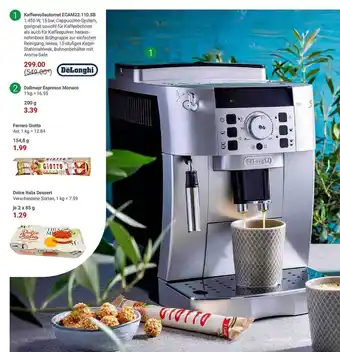 Globus Kaffeevolautomat ecam22.110.sb delonghi Angebot