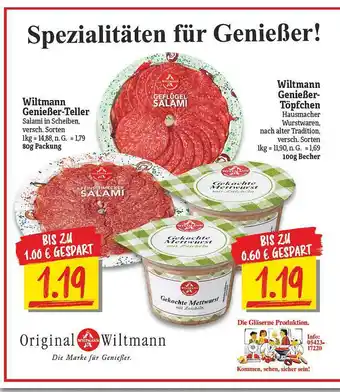 NP Discount Wiltmann genießer-teller, wiltmann genießer töpfchen Angebot