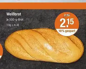 V Markt Weißbrot Angebot