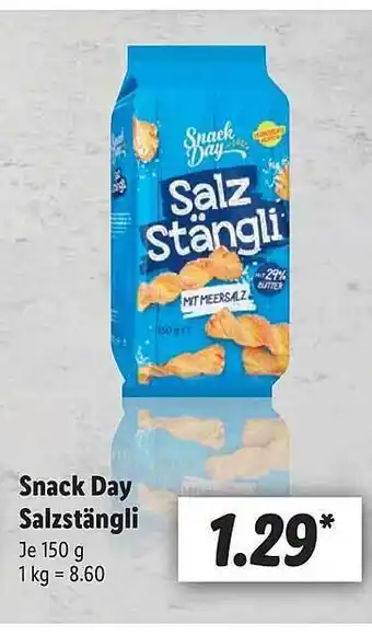 Lidl Snack day salzstängli Angebot