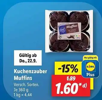 Lidl Kuchenzauber muffins Angebot