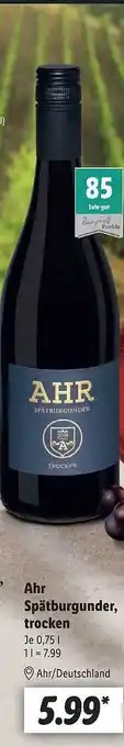 Lidl Ahr spätburgunder, trocken Angebot