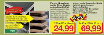 Jawoll Furnier-sperrholzplatte silver akazie phenolbeschichtet Angebot