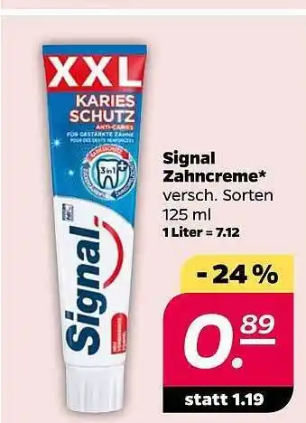 NETTO Signal zahncreme Angebot