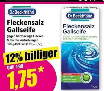 Norma Dr beckmann fleckensalz gallseife Angebot