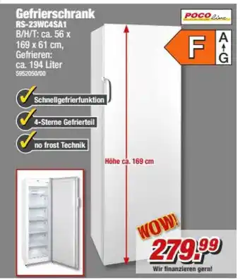 Poco Gefrierschrank rs-23wc4sa1 pocoline Angebot