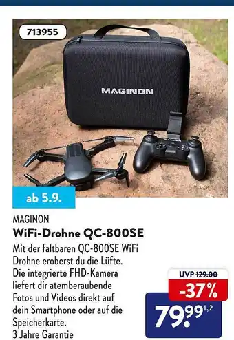 Aldi Süd Maginon wifi-drohne qc-800se Angebot