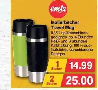 Famila Nord West Isolierbecher travel mug emsa Angebot