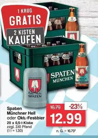 Famila Nord West Spaten münchner hell oder okt.-festbier Angebot