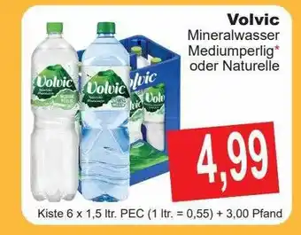 Getränke Göbel Volvic mineralwasser mediumperlig oder naturelle Angebot