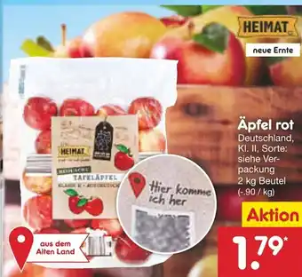 Netto Marken-Discount Heimat Apfel rot 2kg Angebot