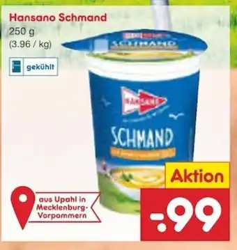 Netto Marken-Discount Hansano Schmand 250g Angebot