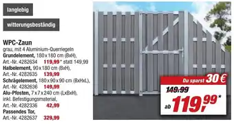 toom Baumarkt WPC Zaun Angebot