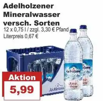 Bilgro Adelholzener mineralwasser Angebot