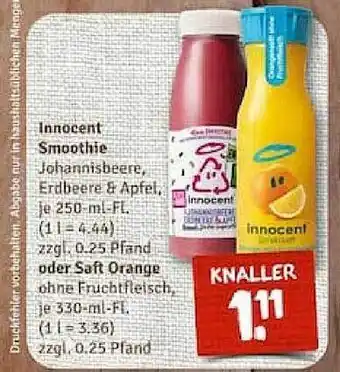 nahkauf Innocent smoothie oder saft orange Angebot