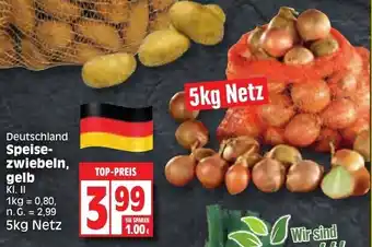 Edeka Speisezwiebeln, gelb 5kg Netz Angebot