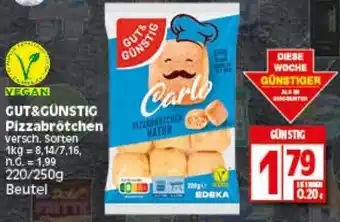 Elli Markt Gut & Günstig Pizzabrötchen 220/250g Beutel Angebot