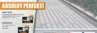 V Baumarkt Doppel t-pflaster oder rechteckpflaster Angebot
