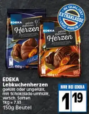 Elli Markt Edeka Lebkuchenherzen 150 g Beutel Angebot