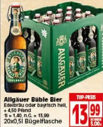 Elli Markt Allgäuer Büble Bier 20x0,5 L Angebot