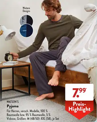 Aldi Süd Watson's Pyjama Angebot