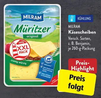 Aldi Süd Milram Käsescheiben 260 g Packung Angebot